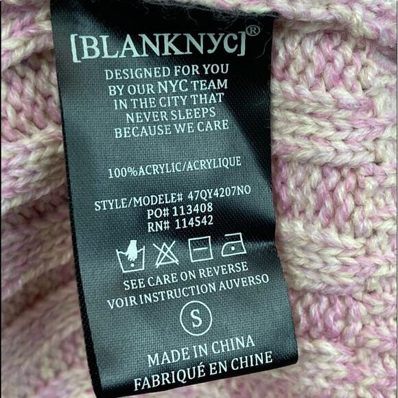 NWOT * BLANK NYC Ribbed Marled Knit Crewneck Sweater - Picture 10 of 11